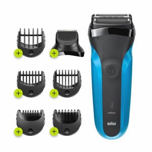 Series 3 Shave & Style 310BT elektrisch scheerapparaat - Zwart/Blauw