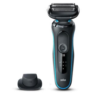 Series 5 51-M1200s elektrisch scheerapparaat met precisietrimmer - Zwart/Blauw