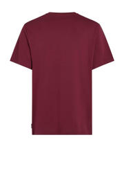 thumbnail: O'Neill regular fit T-shirt met logo bordeaux