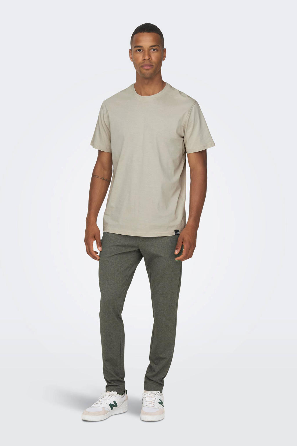 ONLY & SONS slim fit chino ONSMARK bruin