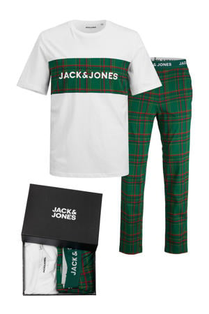 giftbox pyjama JACJJ groen/wit