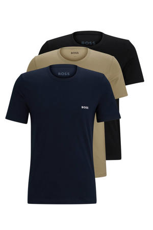ondershirt (set van 3) kakigroen/donkerblauw/zwart