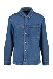 thumbnail: America Today regular fit denim overshirt medium blue