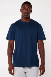 thumbnail: Blauwe heren America Today regular fit T-shirt van katoen met korte mouwen en ronde hals