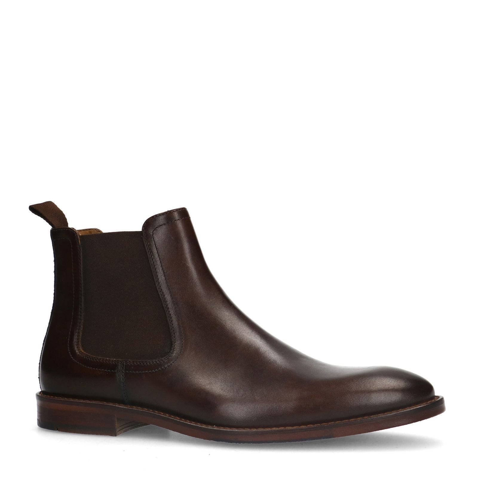 Manfield leren chelsea boots bruin Union River