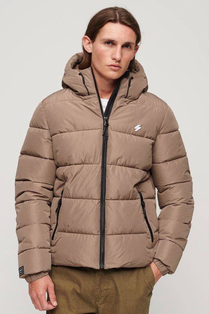 Bruine best sale puffer jas