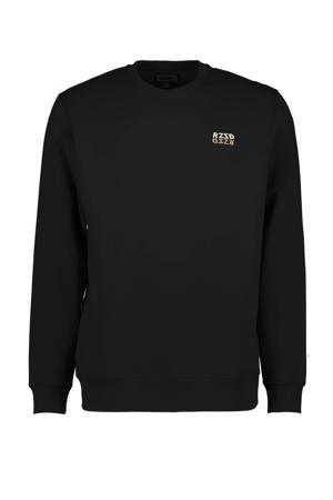 sweater Montreal met logo deep black