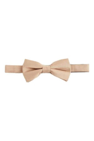vlinderdas beige