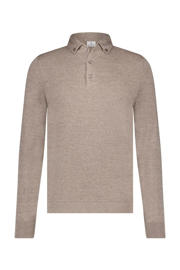 thumbnail: Blue Industry gebreide polo taupe