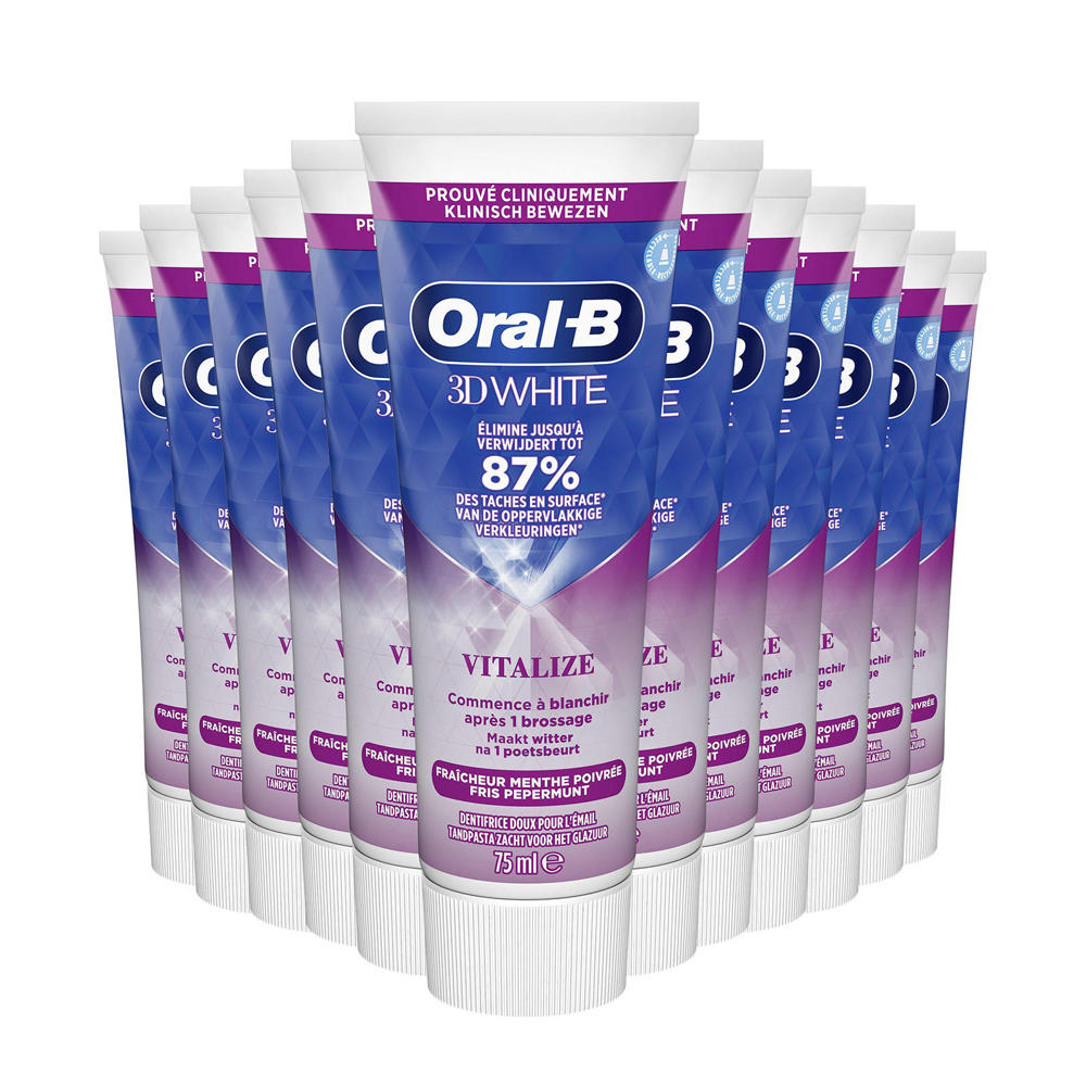 Oral-B 3D White Vitalizing Fresh tandpasta - 12 x 75 ml
