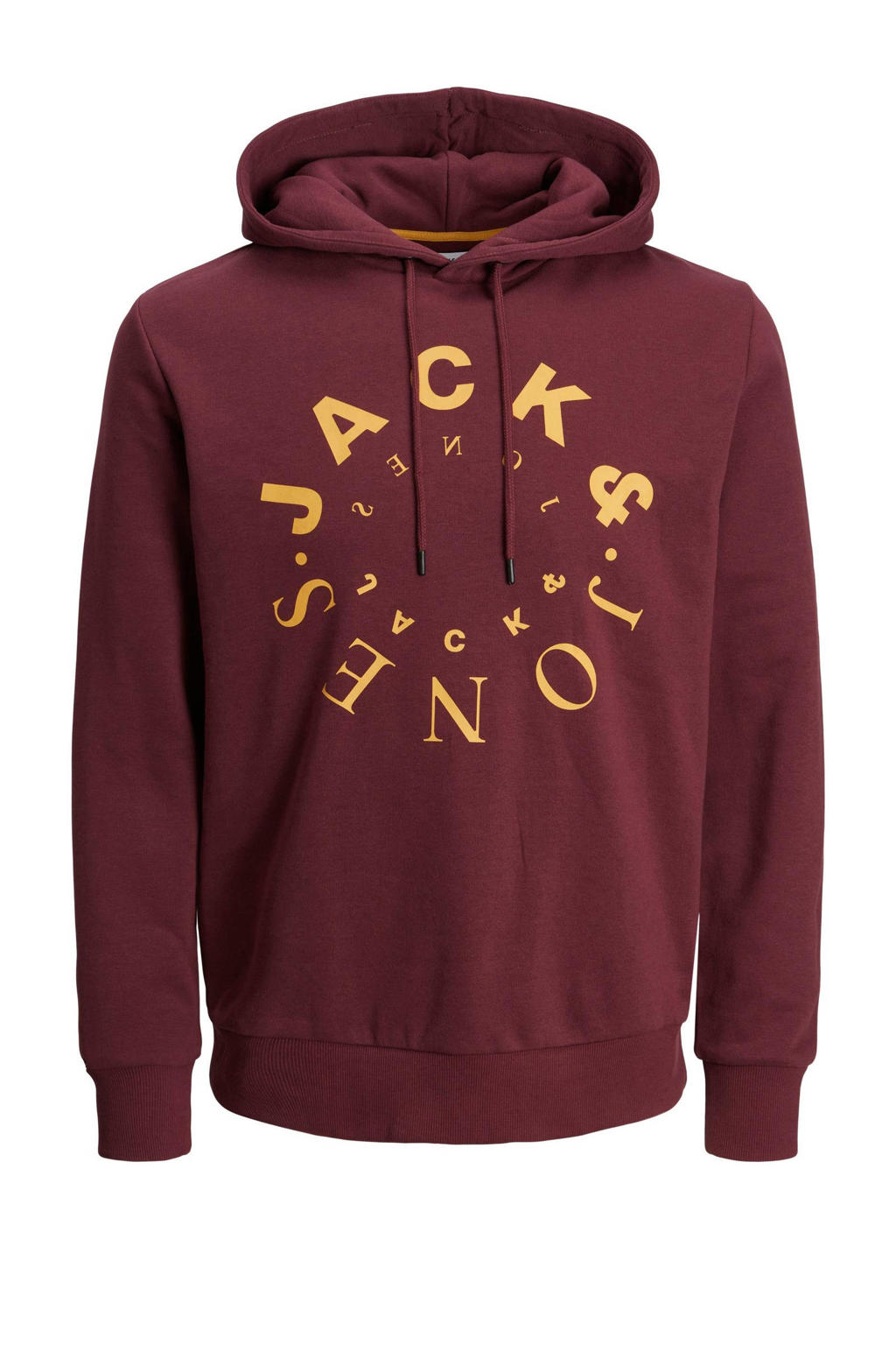 JACK & JONES PLUS SIZE hoodie JJWARRIOR Plus Size met printopdruk rood