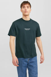 thumbnail: JACK & JONES ORIGINALS oversized T-shirt JORVESTERBRO met printopdruk groen