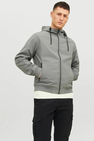 softshell jas JJEBASIC grijs