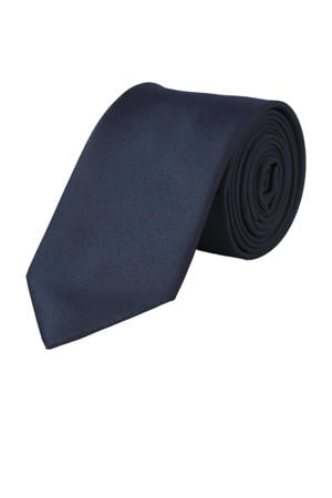 stropdas JACSOLID donkerblauw
