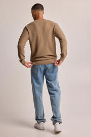 thumbnail: America Today gebreide trui Kain met ingebreid patroon khaki