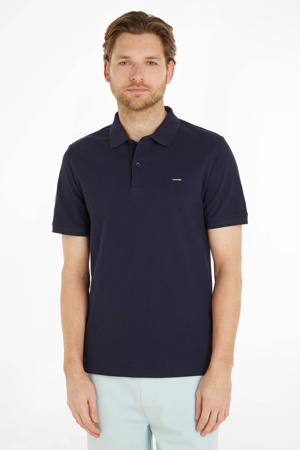 slim fit polo met katoen night sky