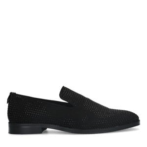   loafers met strass zwart