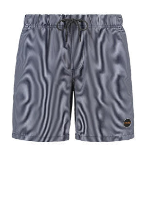 zwemshort donkerblauw/wit