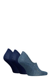 thumbnail: Levi's sneakersokken - set van 3 denimblauw