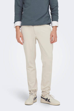 gemêleerde slim fit chino ONSMARK moonstruck