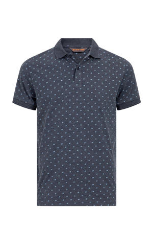 polo Krabi met stippen donkerblauw