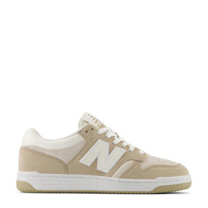 BB480  suède sneakers beige/ecru/wit