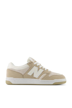 BB480  suède sneakers beige/ecru/wit