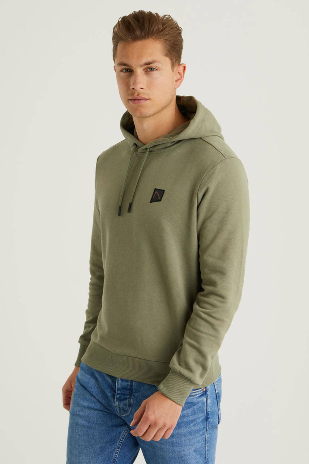 CHASIN' hoodie Ronny met logo  mid green