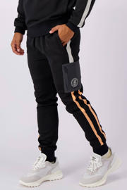 thumbnail: BLACK BANANAS regular fit joggingbroek TORQUE TRACKPANTS met logo zwart