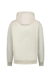 thumbnail: Ecru heren Ballin softshell jas van polyester met logo dessin, lange mouwen, capuchon en ritssluiting