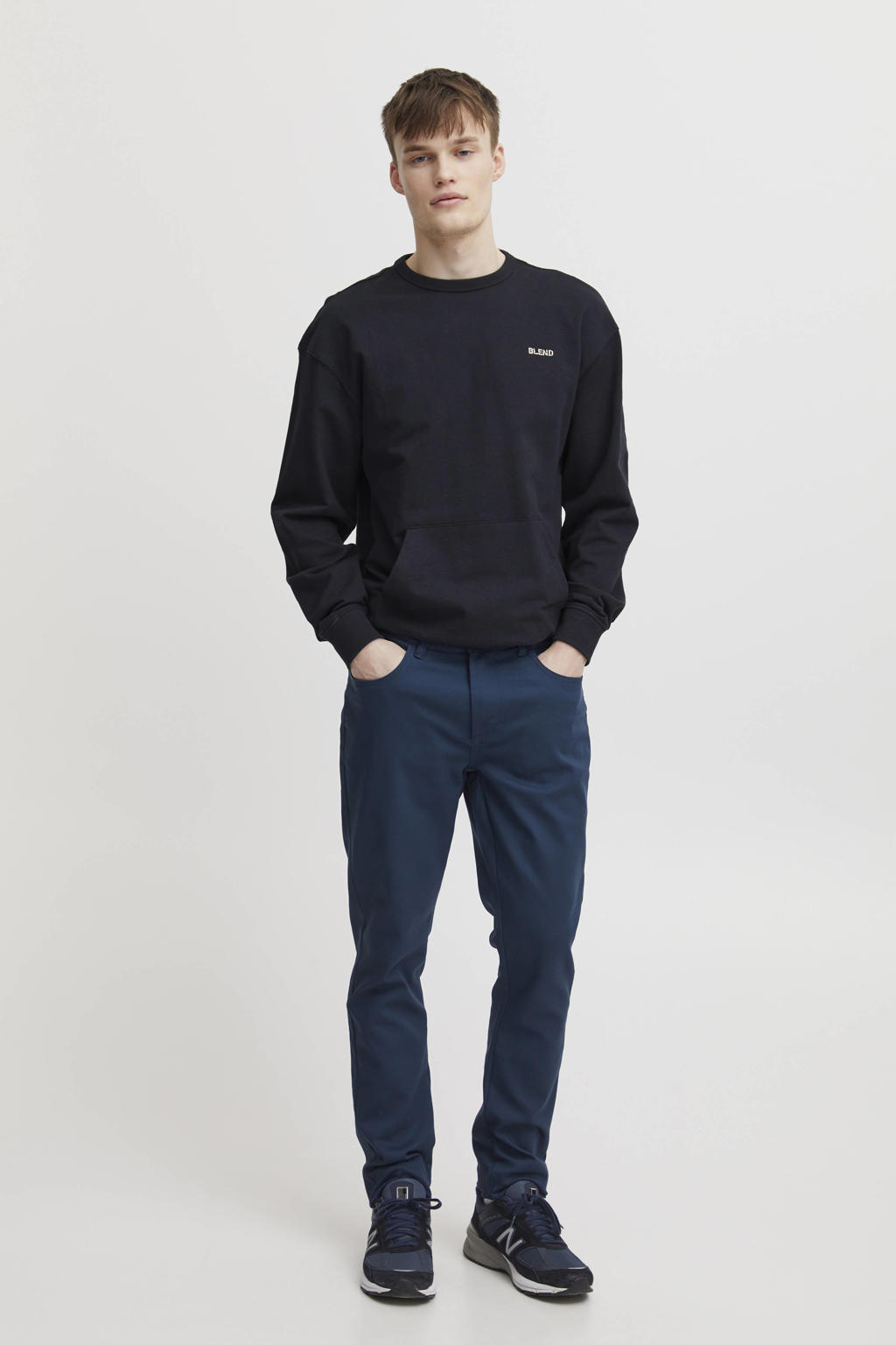 Blend slim fit broek BHNewbury dress blues
