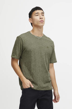 gemeleerd T-shirt BHWILTON winter moss