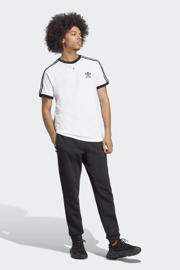 thumbnail: Witte heren adidas Originals T-shirt van katoen met effen, korte mouwen en ronde hals