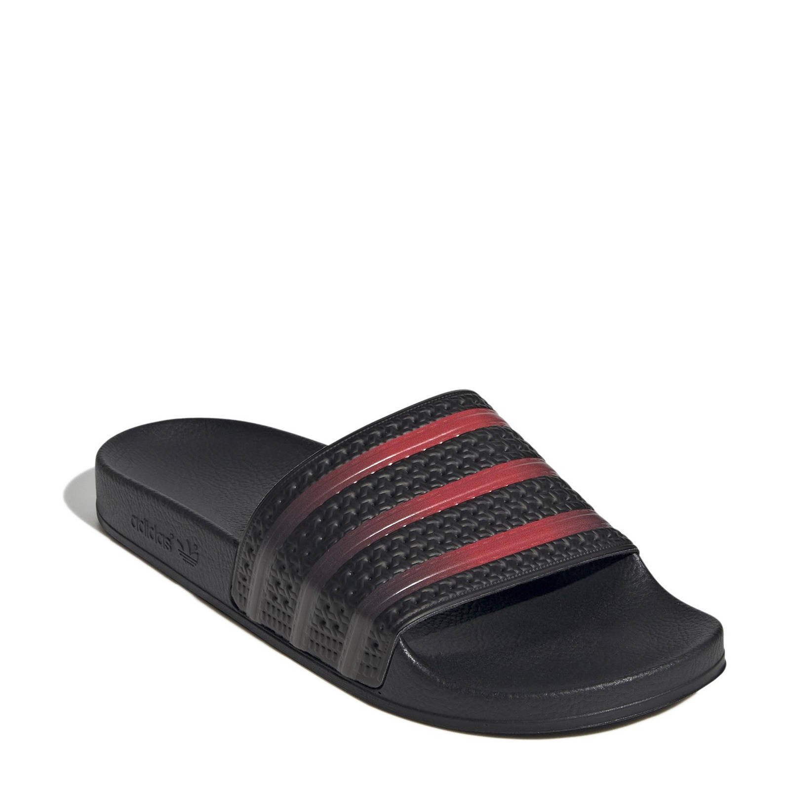 Adidas badslippers rood zwart online