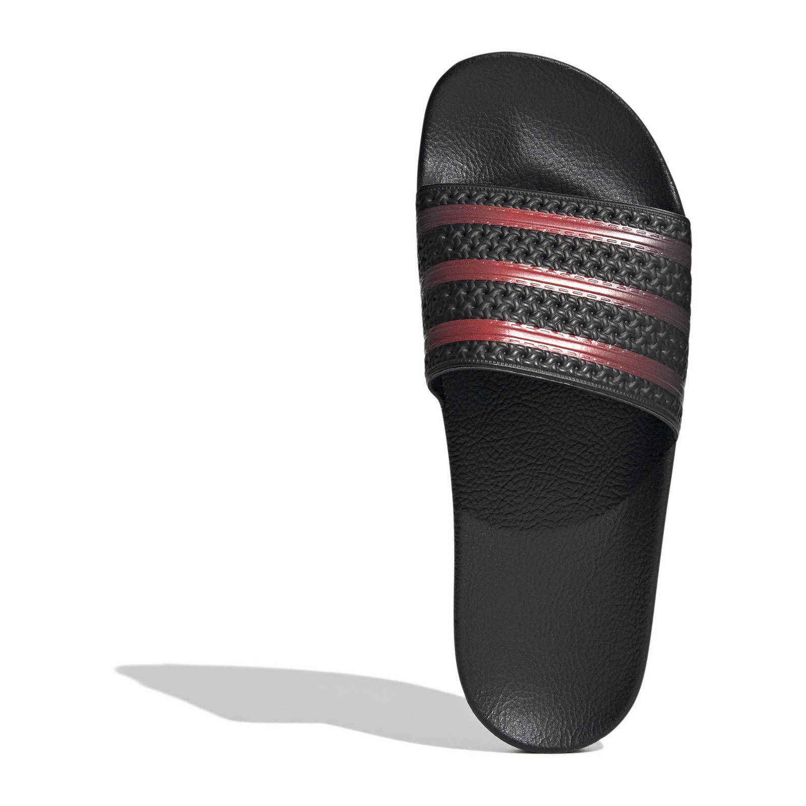 adidas Originals Adilette Adilette badslippers zwart donkerrood Union River