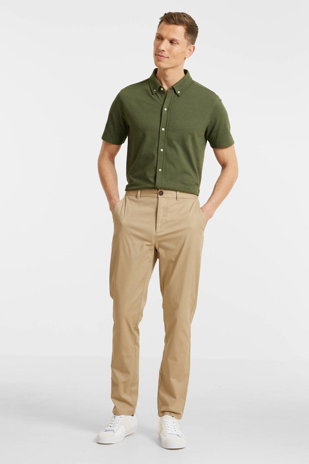 anytime slim fit chino beige