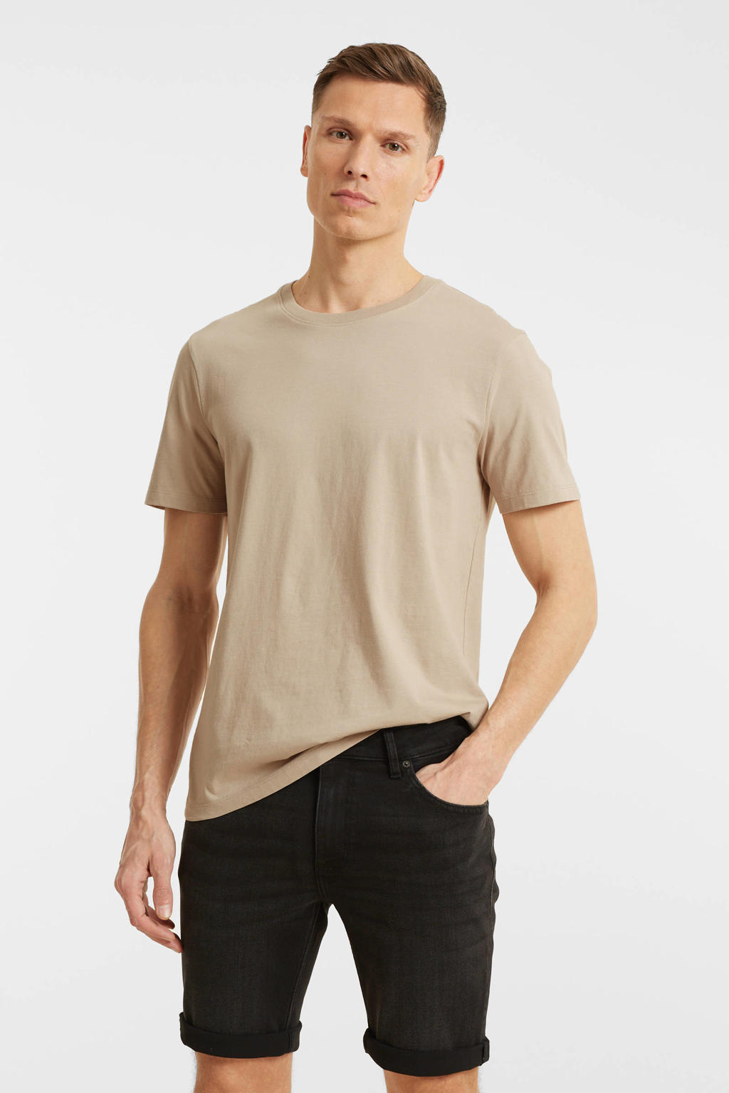 anytime denim short zwart