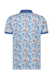 thumbnail: Blauwe heren A fish named Fred polo multicolour blue met korte mouwen en klassieke kraag