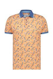 thumbnail: Oranje heren A fish named Fred polo met korte mouwen, klassieke kraag en contrast bies