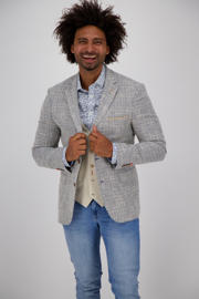 thumbnail: A fish named Fred regular fit colbert met all over print jeans blue