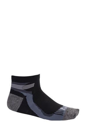   sportsokken Running Socks Low (set van 2) zwart/grijs