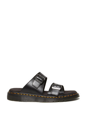 Josef  leren slippers zwart