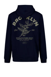 thumbnail: America Today hoodie met backprint donkerblauw