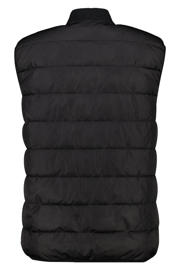 thumbnail: Zwarte heren America Today bodywarmer Joseph van polyester met opstaande kraag en ritssluiting