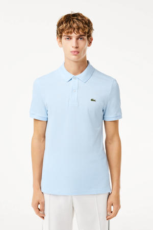 slim polo lichtblauw
