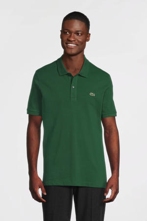 slim polo donkergroen