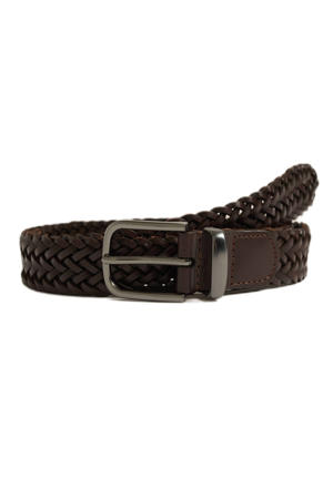 leren riem donkerbruin