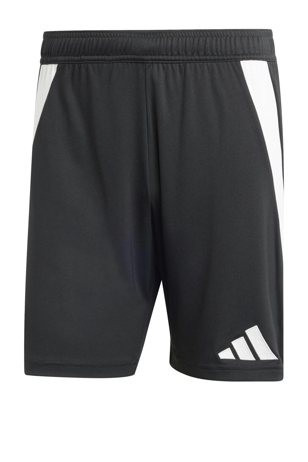 Zwart en witte heren adidas Performance Senior Juventus FC voetbalshort van polyester met regular fit en elastische tailleband met koord