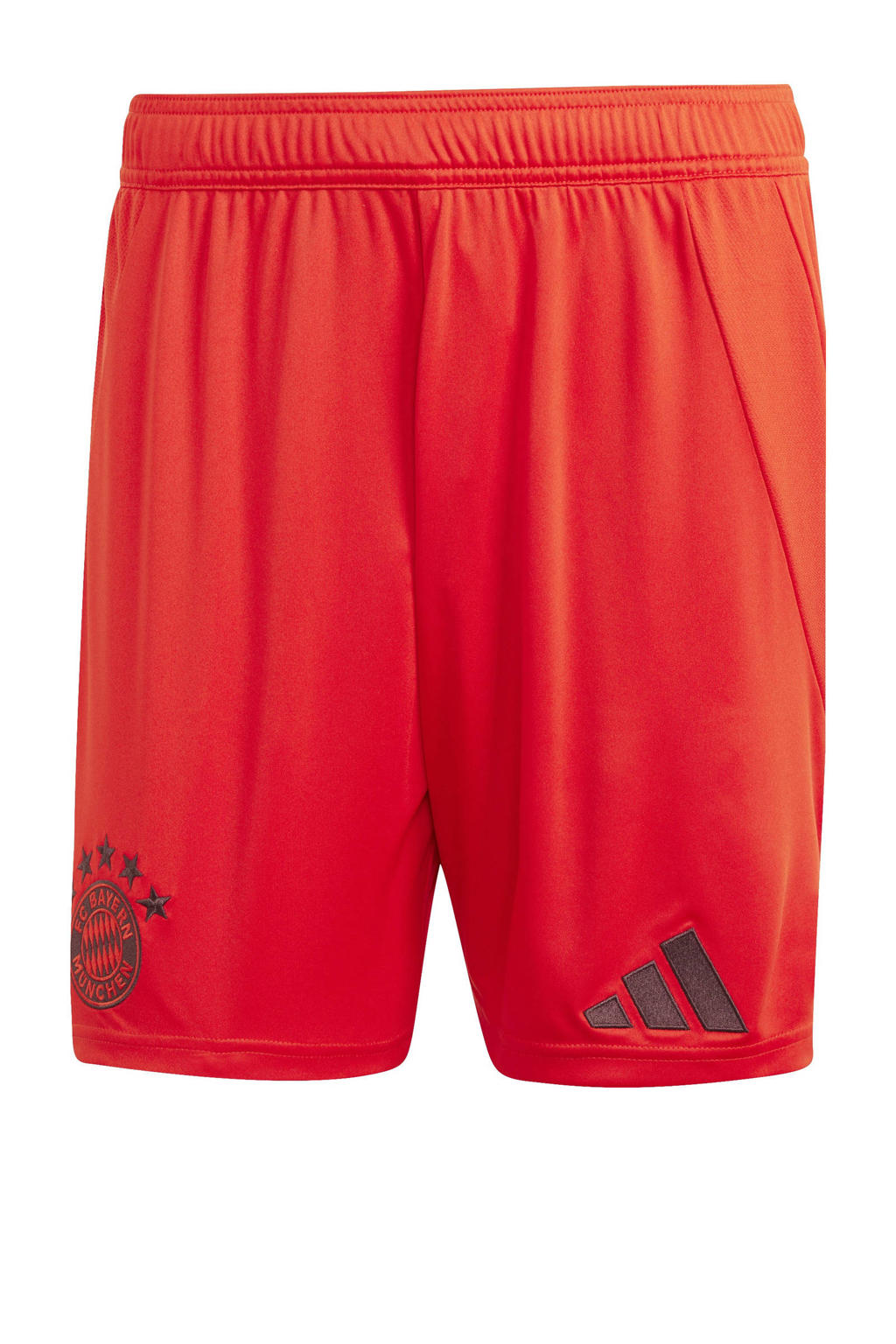 Rode heren adidas Performance Senior FC Bayern München voetbalshort van polyester met regular fit en elastische tailleband met koord