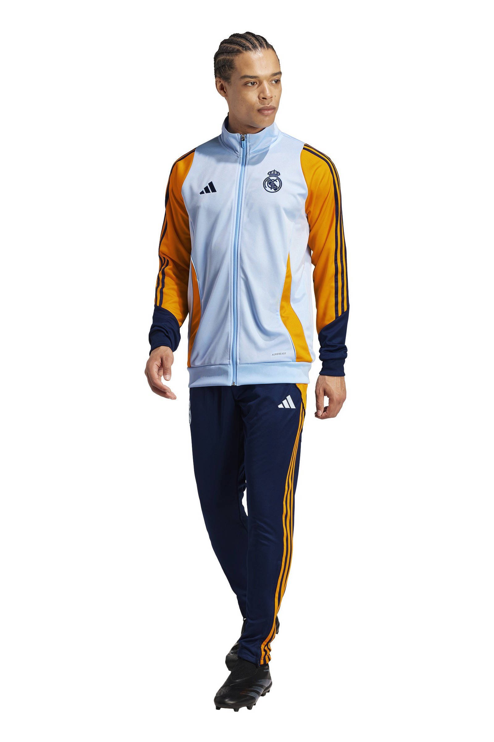 adidas Performance Senior Real Madrid trainingspak wit blauw oranje Union River